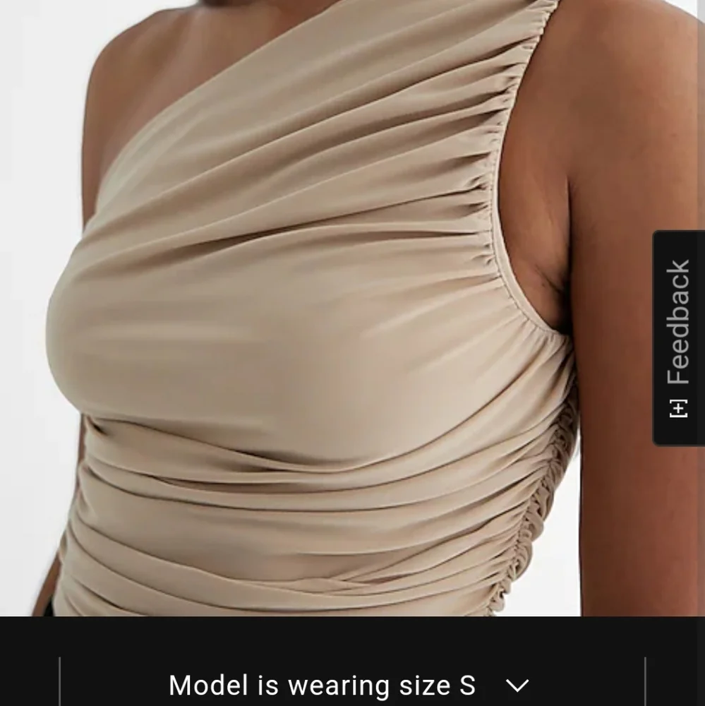 EXPRESS One Shoulder Rouched Top - Picture 5 of 6
